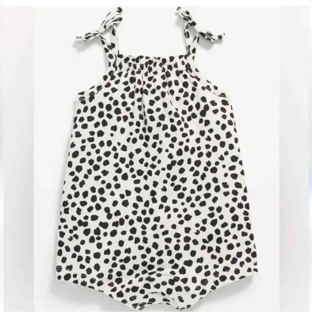 🎁 10/$25 ON Tie-Bow One-Piece Romper for Baby, leopard